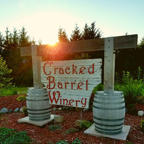 Cracked shop barrel winery